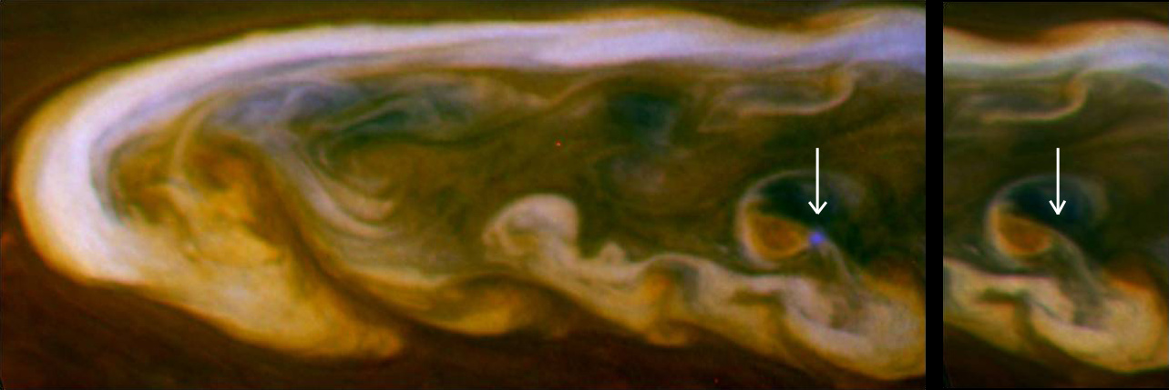 Daytime Lightning on Saturn Spotted by Cassini Spacecraft